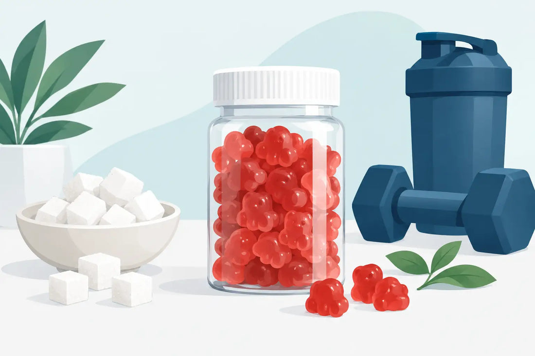 Sind Kreatin Gummies zuckerhaltig? Der Check