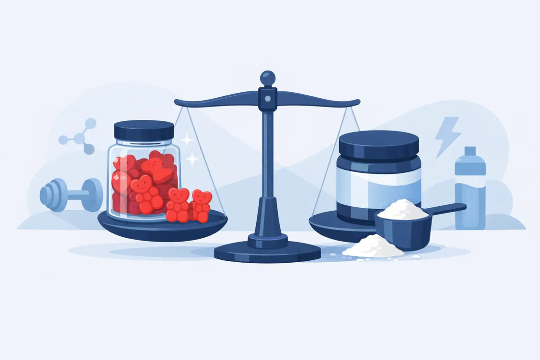 Creatin Gummies oder Pulver: Was bringt mehr?