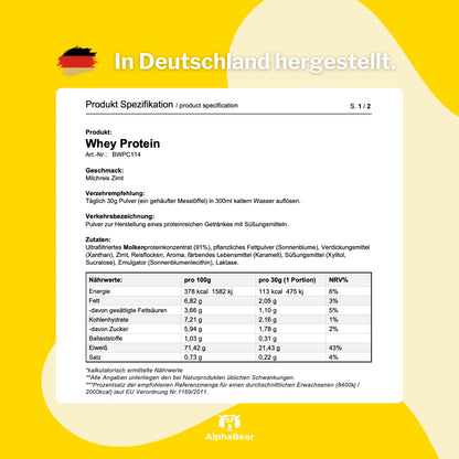 AlphaBear Protein - Cinnamon Cereal | 500g