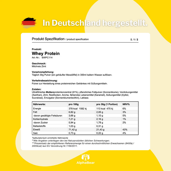 AlphaBear Protein - Cinnamon Cereal | 500g