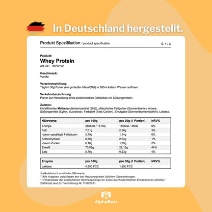 AlphaBear Protein - Vanilla | 500g